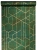 tapeta WL2501 złota geometria butelkowa zieleń