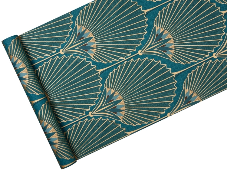 tapeta A54902 liście w stylu art deco