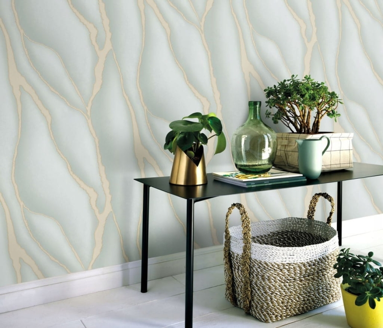 Tapeta 10345-07 Elle Decoration jasnozielony Kamień