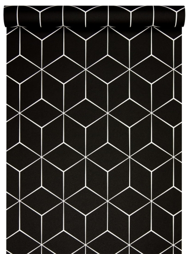 tapeta 178101 czarne sześciany w 3d