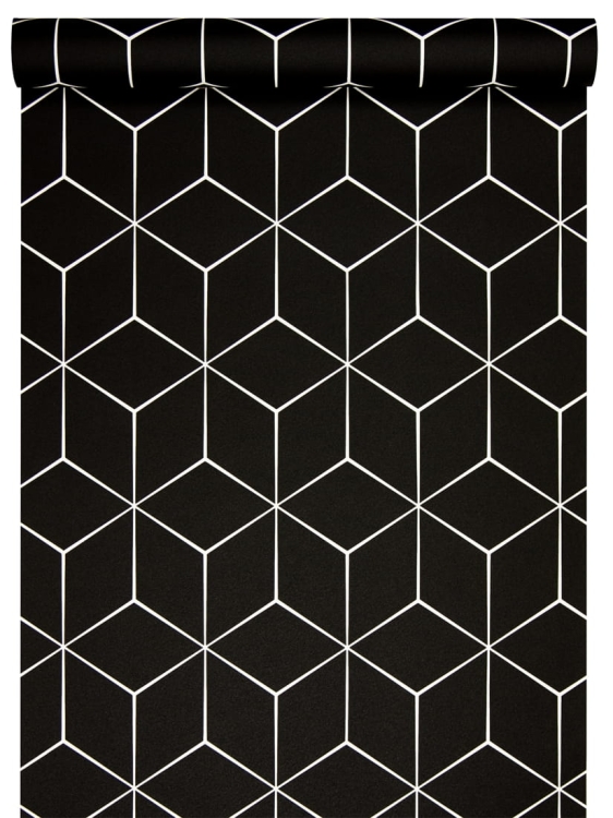 tapeta 178101 czarne sześciany w 3d