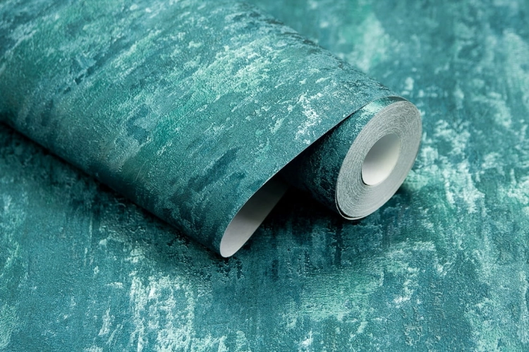 tapeta 38044-5 turkusowy tynk