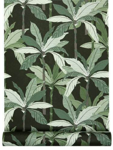 tapeta 37530-3 palmy na ciemnym tle