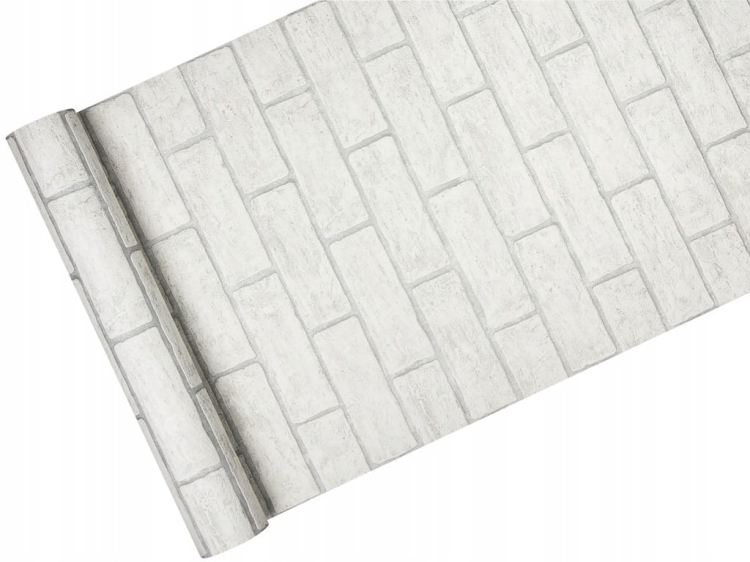 tapeta 10339-10 BIAŁA CEGŁA wypukła na flizelinie