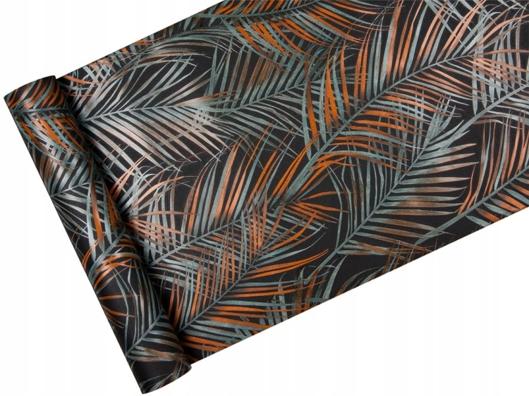 tapeta winylowa 39038-6 w Liście Palmy Ciemne Tlo