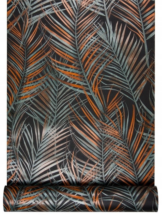tapeta winylowa 39038-6 w Liście Palmy Ciemne Tlo