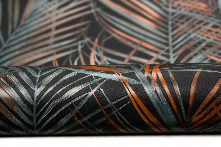 tapeta winylowa 39038-6 w Liście Palmy Ciemne Tlo