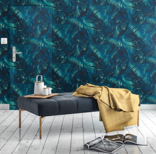 tapeta 822915 turkusowe liście palmy