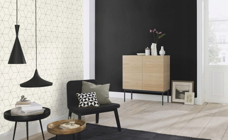Tapeta na Flizelinie 610376 Czarna Jednolita Rasch