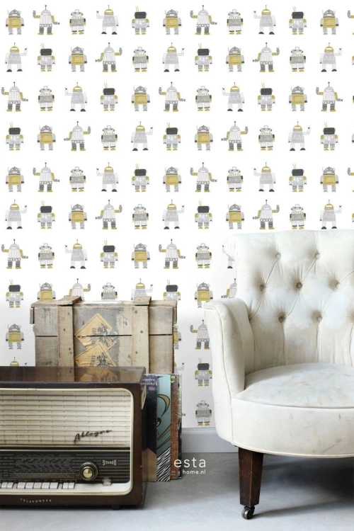 tapeta dziecięca 138940 w roboty