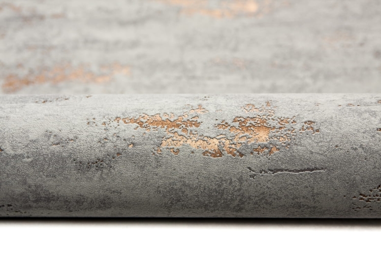 tapeta GT1201 szary beton z miedzią