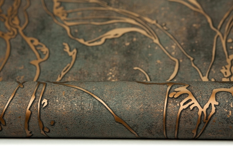 tapeta 34256 nowoczesny miedziany deseń