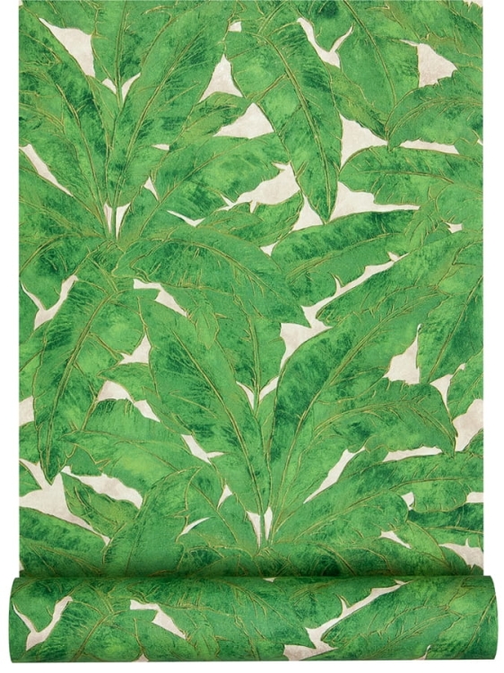 tapeta 36927-3 zielone liście bananowców