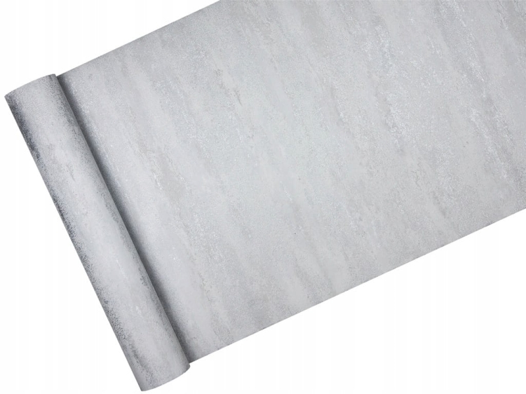 Tapeta 39041-3 Jasnoszary Beton Poziomo Zacierany Srebro