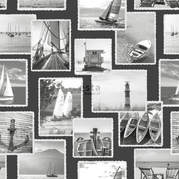 tapeta 148-138957 collage zdjęć związanych z żeglarstwem