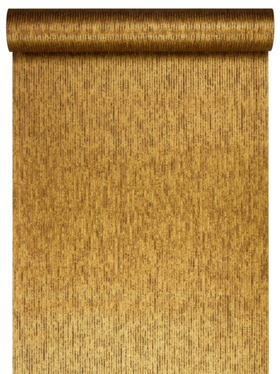 tapeta w metaliczne, brązowo-złote prążki m-32263