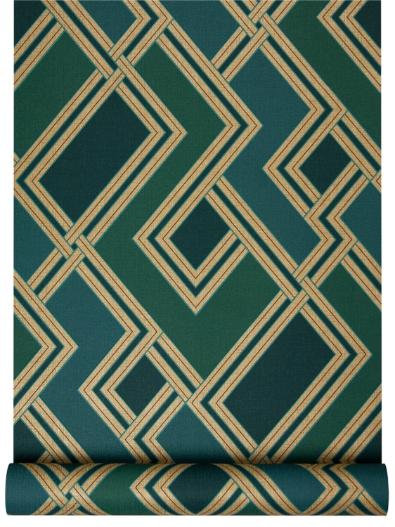 tapeta 177504 złota geometria art-deco