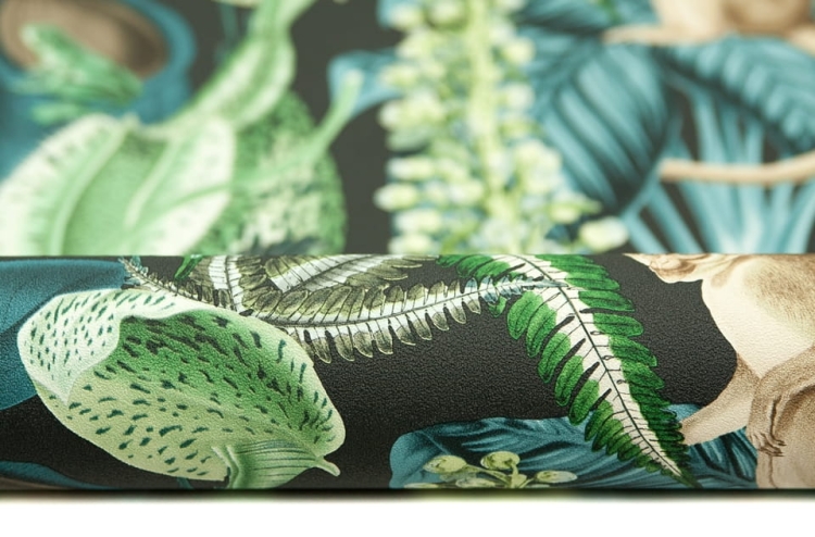 tapeta JF2202 surrealistyczna ilustracja z hibiskusem