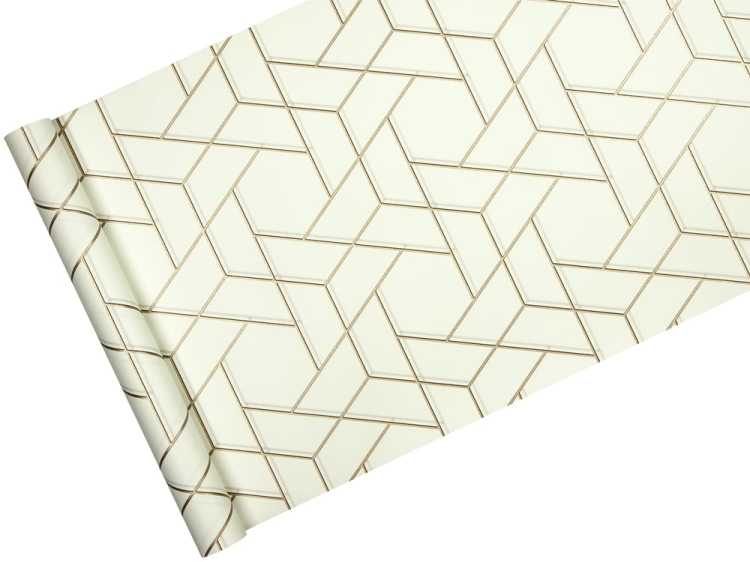 tapeta 833508 nowoczesna siatka geometryczna ze złotem