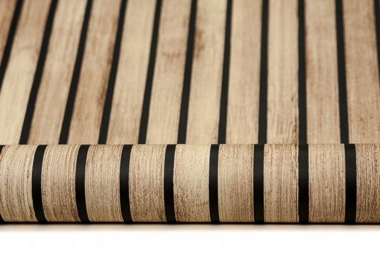 tapeta B18207 PANELE drewniane dąb wąskie LAMELE 3d
