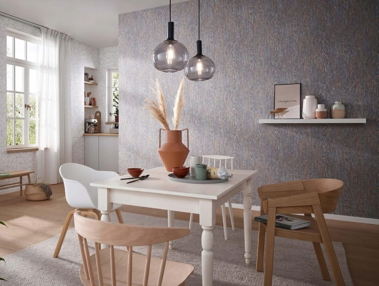 Tapeta 10307-10 Skandynawska Deska z Miedzianymi Słojami