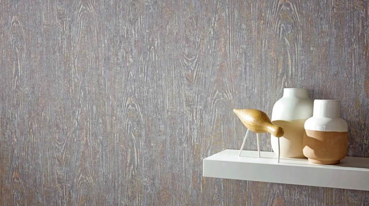 Tapeta 10307-10 Skandynawska Deska z Miedzianymi Słojami