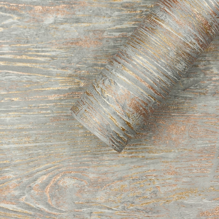 Tapeta 10307-10 Skandynawska Deska z Miedzianymi Słojami