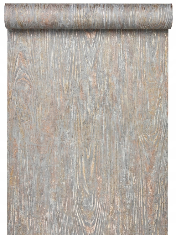 Tapeta 10307-10 Skandynawska Deska z Miedzianymi Słojami