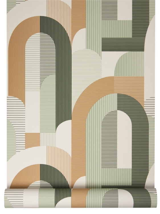 tapeta MN3609 zielona geometria