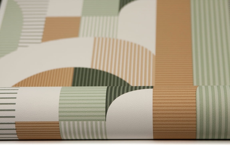 tapeta MN3609 zielona geometria