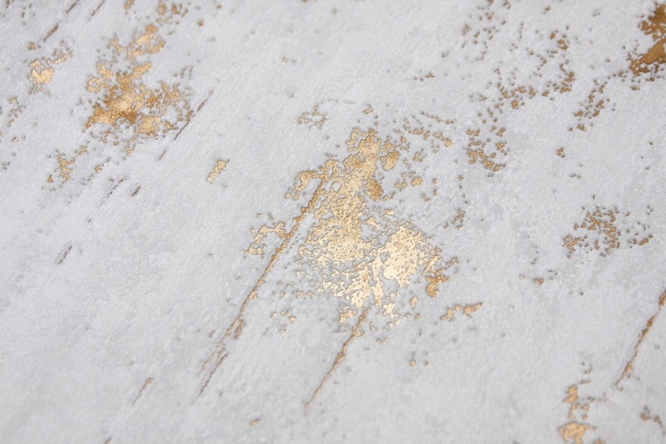 tapeta A61207 Winylowa Beton + Poziome Złote Przetarcia