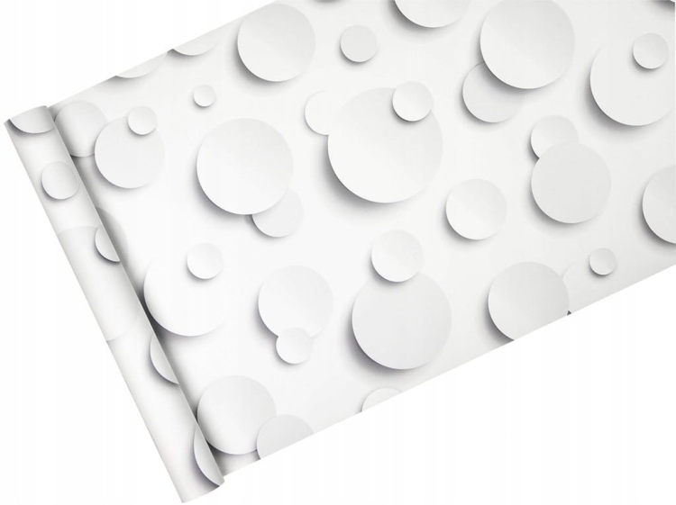 Tapeta J63409 3d wycięte z papieru kółka