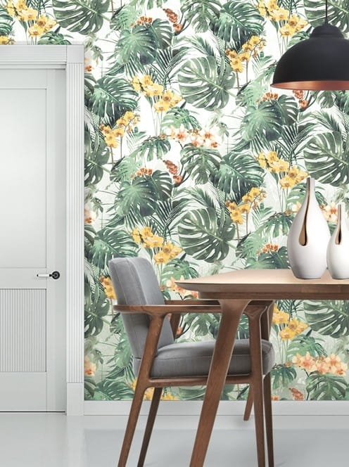 tapeta MY2101 monstera i storczyki