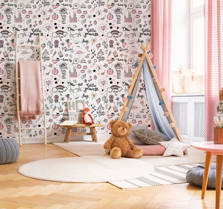 tapeta dziecięca 168001 w jednorożce