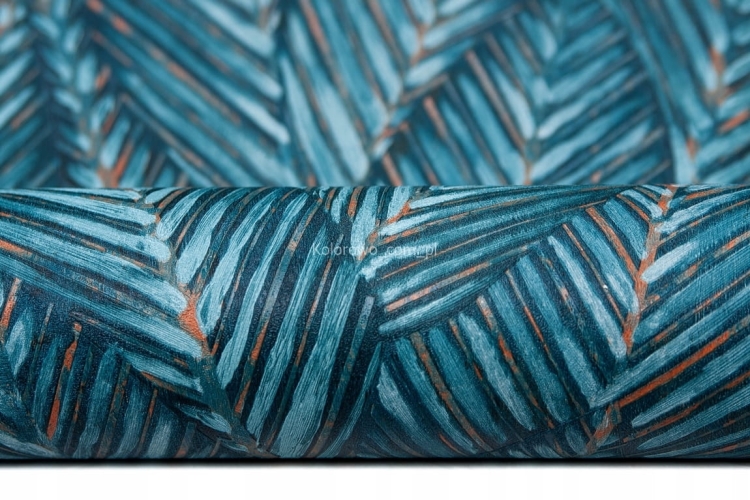 Tapeta 10391-19 winyl na flizelinie w DUŻE LIŚCIE egzotyczny wzór