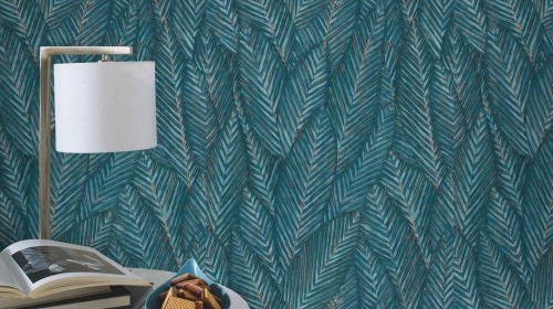 Tapeta 10391-19 winyl na flizelinie w DUŻE LIŚCIE egzotyczny wzór