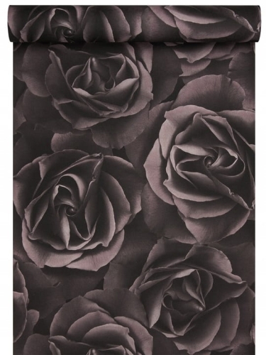 Tapeta 525618 Winylowa Efektowne Ciemne Róże Duża Róża