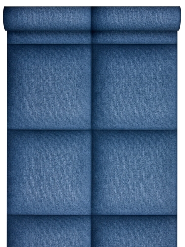 tapeta 180202 pikowana tkanina - niebieska poducha