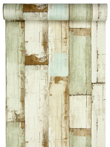 tapeta 36894-2 w pastelowe deski