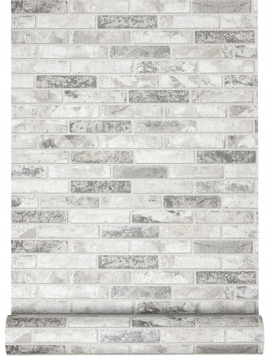 Tapeta Papierowa A42309 Mur Beżowy i Szary Kamień Cegla