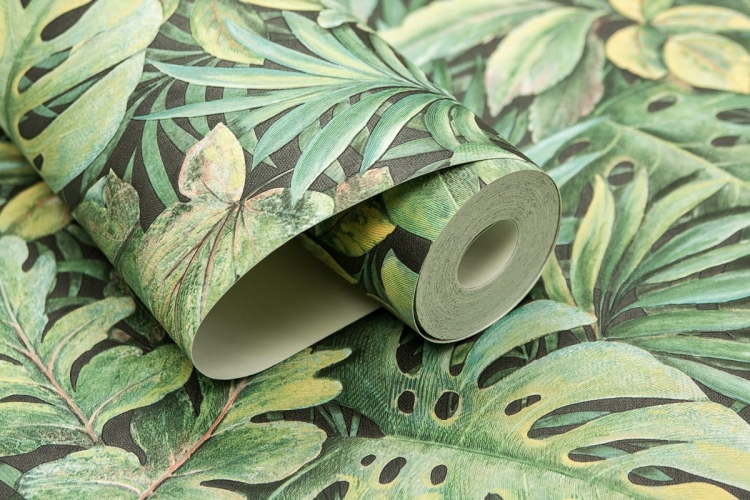 Tapeta 33304 zielona gęstwina liści