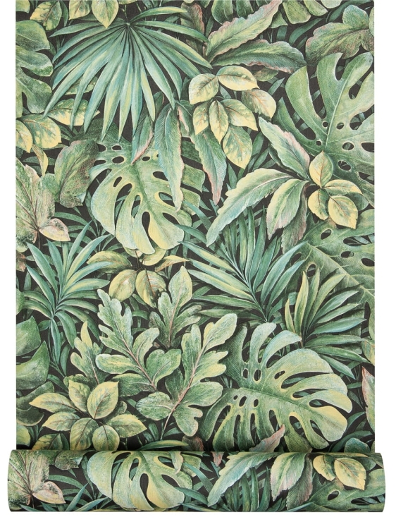 Tapeta 33304 zielona gęstwina liści