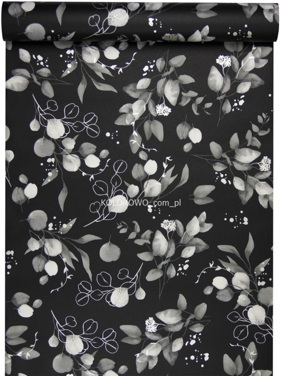 Tapeta-w-LISCIE-na-ELEGANCKIM-czarnym-tle-Winyl-na-Flizelinie-EAN-GTIN-4051315649763.jpg