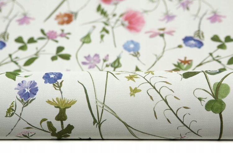 tapeta 38901-2 Botaniczna Zioła i Kwiaty w stylu Scandi