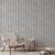 tapeta 193502 w PIONOWE PANELE lamele jasnoszary i srebro