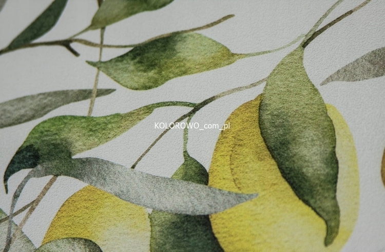 Tapeta-designerska-Listki-OLIWKI-i-owoce-Cytryny-winylowa-na-Flizelinie-Kod-producenta-35618.jpg