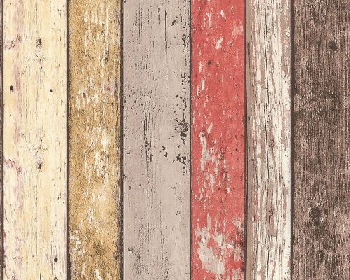 Tapeta ścienna 8551-27 deski kolorowe drewno