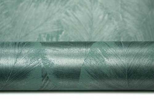 Tapeta-w-desen-z-LISCI-designerski-metaliczny-zielony-blask-na-flizelinie-Marka-Erismann.jpg