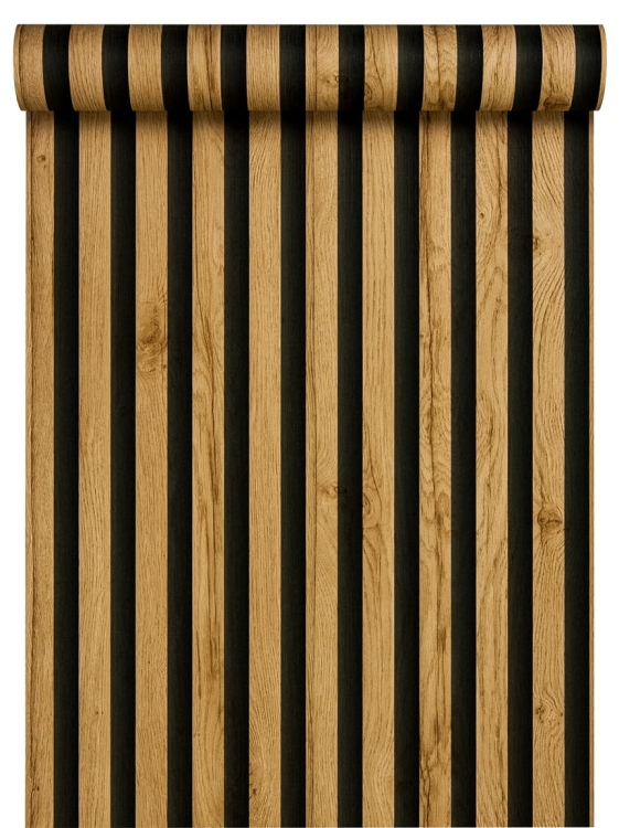 tapeta 10295-11 w dębowe lamele