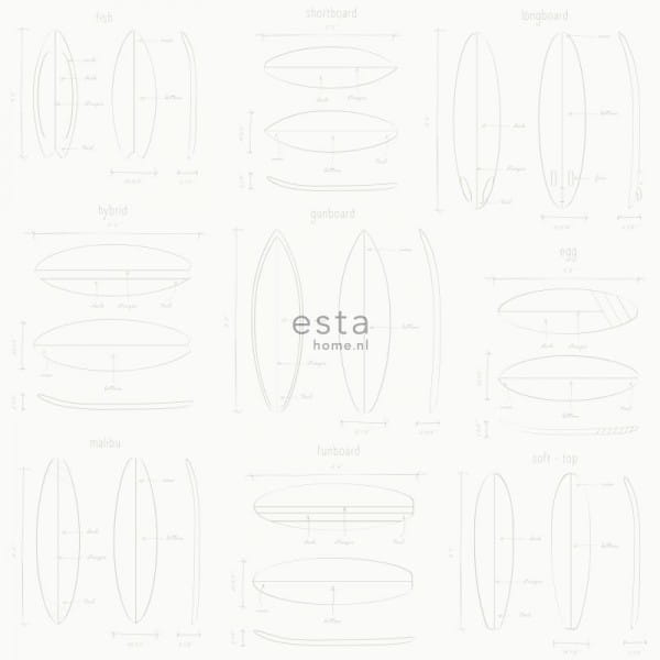 tapeta 148-128869 rysunki techniczne desek surfingowych